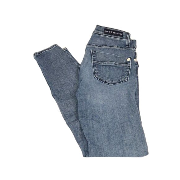 Rock & Republic Denim - Rock & Republic Kashmere Skinny Jeans Womens Size 2 Blue Stretch Denim